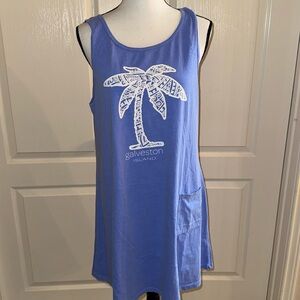 🏝️ Tank Top T-Shirt Dress - Size Large/X-Large